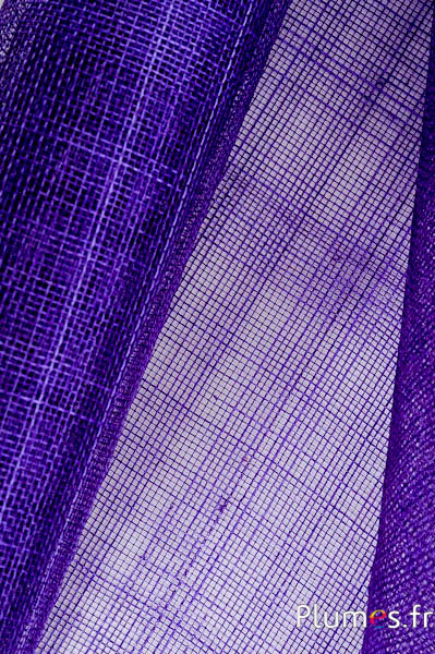 Sisal tissé - 45 x 90 cm - violet